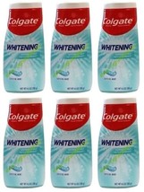 ( LOT 6 ) Colgate Whitening Fluoride Toothpaste Crystal Mint 4.6 oz each SEALED - £19.41 GBP