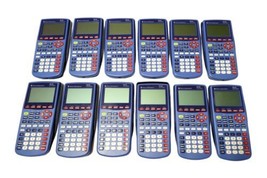 Texas Instruments TI-73 Explorer Blue Graphing Calculator w/Covers Lot o... - $120.00