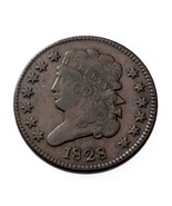 1828 13 Stars Half Cent in Very Fine VF Condition, Brown Color, Nice Det... - £97.08 GBP