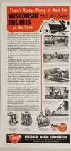 1953 Print Ad Wisconsin Engines Heavy Duty Air-Cooled for Farms Milwaukee,WI - £10.49 GBP