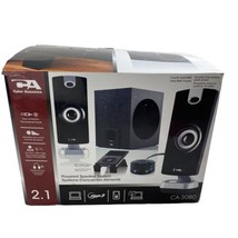 Cyber Acoustics CA-3080 Powered Speaker System 18 watt Peak Power - £19.95 GBP