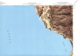 Indian Cove Quadrangle Utah 1968 USGS Orthophotomap Map 7.5 Minute Topog... - $23.99