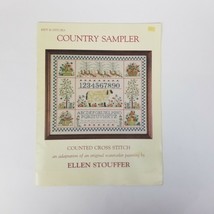 Kept In Stitches Leaflet Country Sampler Cross Stitch Artist Ellen Stouffer 1988 - £6.22 GBP