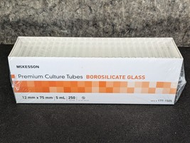 250 McKesson Premium Culture Tubes Borosilicate Glasses 12 X 75 mm - $19.99