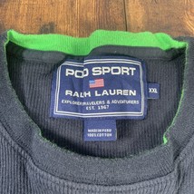 Rare Vintage Polo Sport Ralph Lauren Spell Out Usa Flag T Shirt 90s Black Xxl - £12.47 GBP