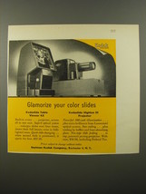 1954 Kodak Ad - Kodaslide Table Viewer 4x and Kodaslide Highlux III projector - $18.49