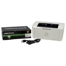 HP LaserJet Pro M15w Wireless Monochrome Laser Printer Bundle - $107.18