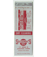 Seccombe's Men's Shop & Dry Clean  Ansonia, Connecticut 20 Strike Matchbook Cove - £1.91 GBP