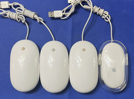 Lot Of 3 Genuine Apple USB Wired Optical Mighty Mouse A1152 + M5769 Pro Mouse - £25.72 GBP