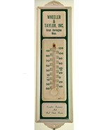 Taylor Thermometer Wheeler &amp; Tayor, INC MASS. - $29.85 CAD