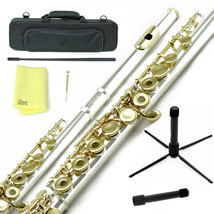 Sky Gold Silver Open Hole C Flute w Case, Stand, Cleaning Rod, Cloth and... - £133.71 GBP