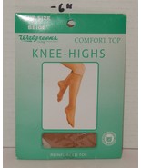 Walgreens Knee Highs Pantyhose Reinforced Toe One Size Beige - $182.07 MXN