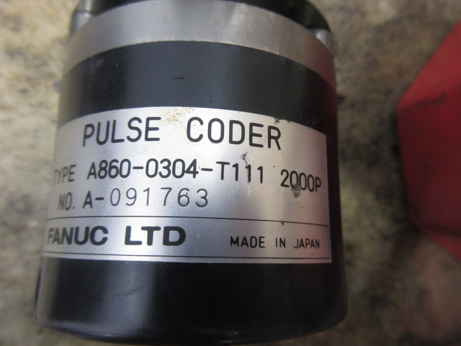 FANUC Pulsazioni Programmatore A860-0304-T111 2000P A-091763 con Rosso Custodia Item image 3