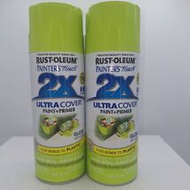 Rust-Oleum Painter's Touch 2X Gloss Key Lime Spray Paint 12 oz New 2 Cans - $23.76