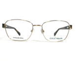 Cole Haan Gafas Monturas CH5008 717 GOLD Carey Cuadrado Alambre Borde 52... - $60.41