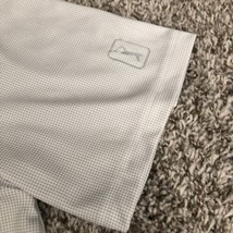 PGA Tour Golf Shirt Mens Large Polo Gray Small Check Short Sleeve Polyester - £8.67 GBP