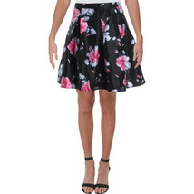 Sequin Hearts Womens Floral Mini A-Line Skirt,1-Piece Size 13 Color Black - £38.81 GBP