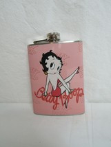 Betty Boop Pink Red Leggy Pose Stainless Steel 8oz. Hip Flask FC1B5 - £7.95 GBP