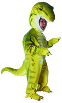 Unisex Ferocious And Cute Toddler Yellowish Green T-Rex Halloween Costume - £80.03 GBP