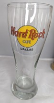 Hard Rock Cafe Dallas Pilsner Beer Glass Tall One 8.5&quot; USA Travel Rock &amp; Roll - £15.63 GBP