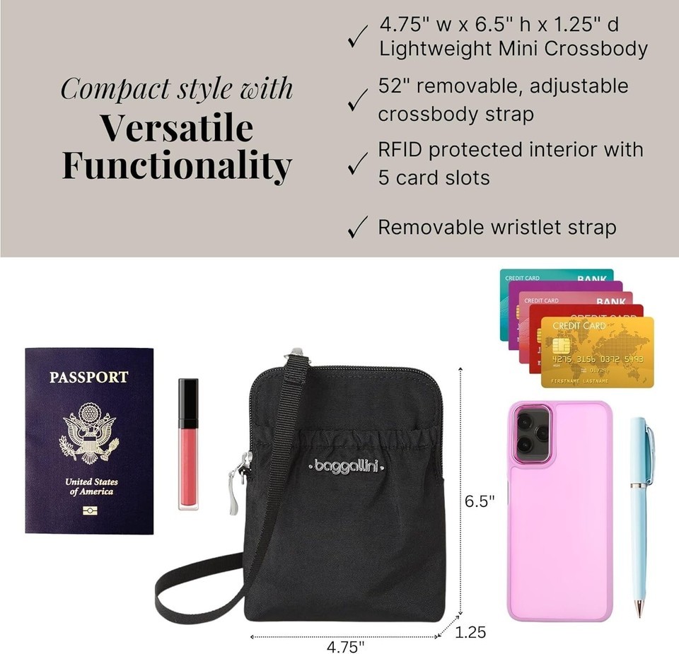 Stylish Women's Crossbody Bag - Lightweight Phone Purse with Multiple Card Slots Item image 7