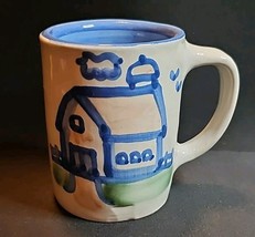 Country Scene Blue by M A HADLEY BARN-THE END Coffee Tea Mug Discontinued - $49.43