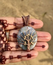 Árbol de la vida Hecho a mano Envoltura de alambre Colgante Joyería de... - £12.60 GBP