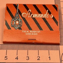 Matchbook Cover  Armando’s  Italian Cuisine - Aged Steak   Chicago Unstr... - $278.74 MXN