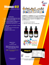 Vitamax 612-Liposomal Multivitamin Minerals For Children Health(1,60 ml bottle) image 4