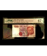 Italy 1000 Lire 1990 Banknote World Paper Money UNC Supreb GEM - PMG Cer... - £44.07 GBP
