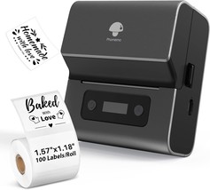 Phomemo Label Makers- Barcode Label Printer M221 3&quot; Label Maker, Gray. - £81.67 GBP