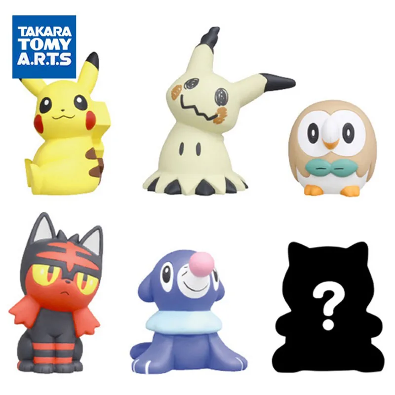 TAKARA TOMY Genuine Pokemon Gashapon Toys Pikachu Mimikyu Rowlet Torracat - £16.93 GBP+