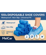 100x Disposable Shoe Covers | Waterproof Non-Slip Boot Covers | Cleaning... - $9.67