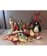 Lot of 16 Dolls Around The World Mexico Finland China India Africa and More - £312.16 GBP