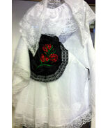 Veracruz Girls XS-XL Folklorico Fiesta Dance Traditional Dress Set White... - $81.18+