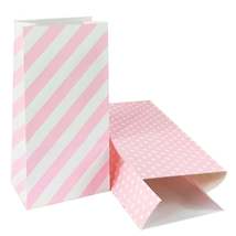 Striped and Polka Dot Paper Bags Treat Bags - $18.00+