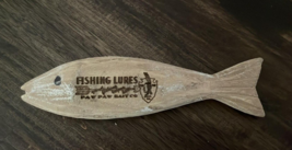 PAW PAW BAIT CO. FISHING LURES 7 &amp; 3/4 INCH WALL SIGN - $24.03