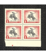 URUGUAY - 1954 LA DOMA - THE HORSE-BREAKING - 1 CENTESIMO - MNH - BLOCK ... - £12.81 GBP