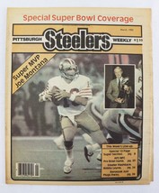 ORIGINAL Vintage March 1982 Pittsburgh Steelers Weekly Joe Montana - £19.77 GBP