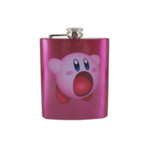 Kirby Custom Flask Canteen Collectible Gift Video Games Mario Xbox N64 G... - £20.44 GBP