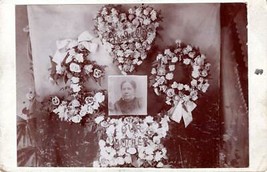 ~1880s Funeral Memorial Display Cabinet Card photo Mrs. Johnston &quot;Our Mother&quot; - £26.98 GBP