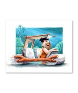 Signed THE FLINTSTONES Car Poster Print Wall Art 11x14 Unframed - $30.55 CAD