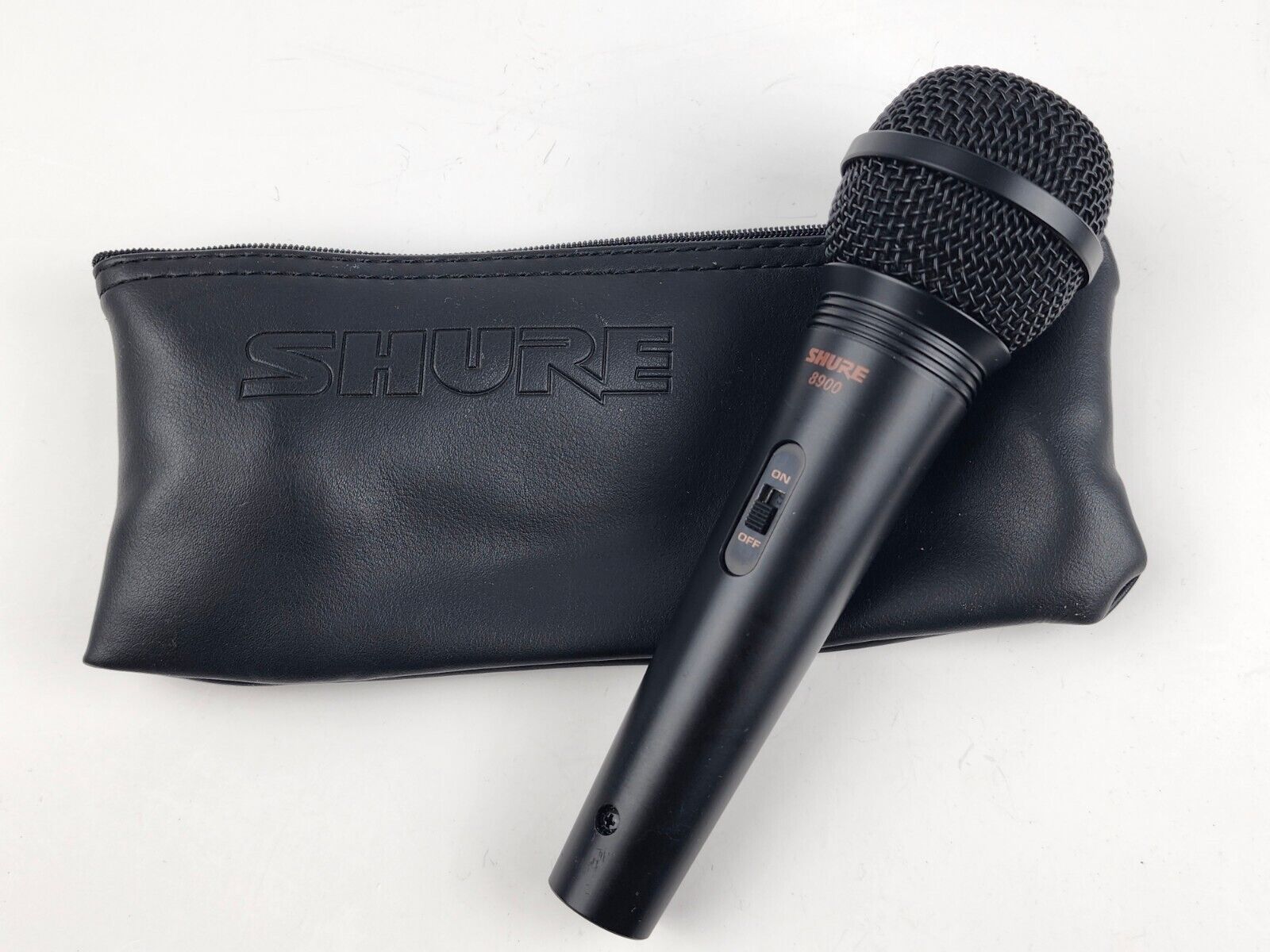 Primary image for Shure 8900 Dynamic Microphone Tested & Working w/ OEM Bag Needs Cord Black