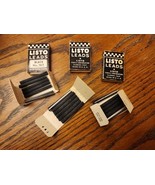 Vintage LISTO Pencil Corporation 4mm Black No. 162 Marking Lead 3 Packag... - $24.73