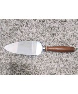 Vtg Pie Cake Server Charcuterie Board Spatula Stainless Steel Wood Handl... - $19.18 CAD