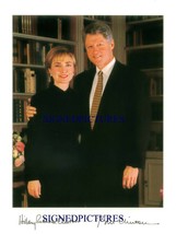 Us President Bill And Hillary Clinton Signed Autographed 8x10 Rp Media Photo - £14.38 GBP