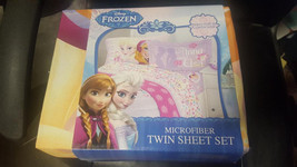 Frozen Elsa Anna Olaf Summer Breeze Twin/Single Size Sheet Set - £26.12 GBP