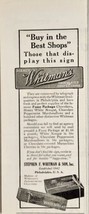 1910 Print Ad Whitman&#39;s Chocolates &amp; Confections Stephen &amp; Son Philadelphia,PA - £8.43 GBP