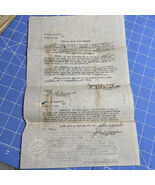 Antique Court Document Hanchett Bond Company Signed 1929 Cook County Notary - €10,58 EUR