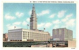 Nuovo Ufficio &amp; Terminal Torre Cartolina Cleveland Ohio - £22.14 GBP